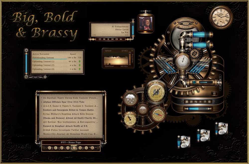 BB'B Steampunk - Rainmeter Skin