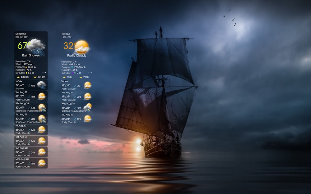 Nova Weather – Rainmeter Skin