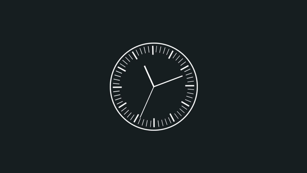 Simplistic Analog Clock White – Rainmeter Skin