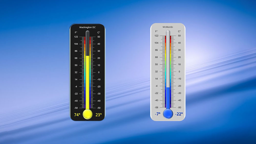 Super Thermometer – Rainmeter Skin